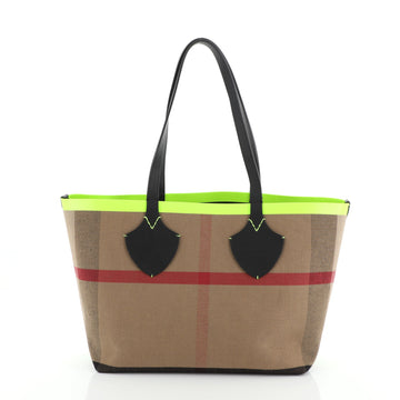 Burberry Reversible Giant Tote House Check Canvas Large