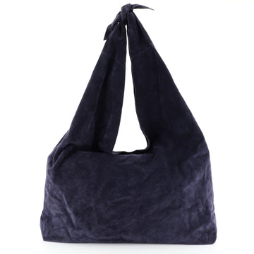 The Row Bindle Knot Hobo Suede Blue 459882