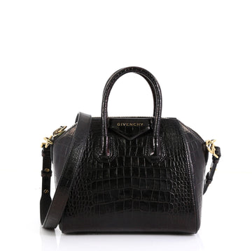 Givenchy Antigona Bag Crocodile Embossed Leather Mini