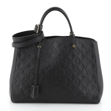 Louis Vuitton Montaigne Handbag Monogram Empreinte Leather GM