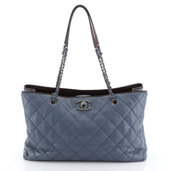 Chanel Be Caviar Tote Quilted Caviar Large