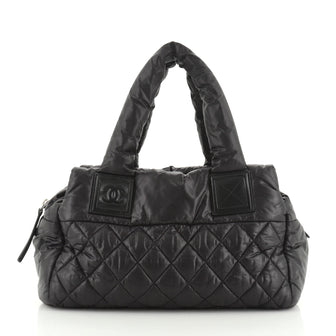 Chanel Coco Cocoon Bowling Bag Quilted Nylon Small