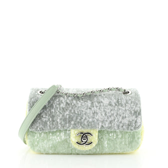Chanel Waterfall CC Flap Bag Sequins Mini