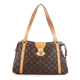 Louis Vuitton Stresa Handbag Monogram Canvas PM Brown 460442