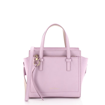 Salvatore Ferragamo Amy Tote Pebbled Leather Mini