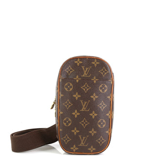 Louis Vuitton Pochette Gange Monogram Canvas Brown 460651