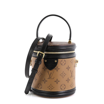Louis Vuitton Cannes Handbag Reverse Monogram Canvas Brown 460731