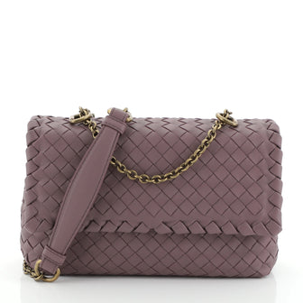 Bottega Veneta Olimpia Crossbody Bag Intrecciato Nappa Baby Purple 460751