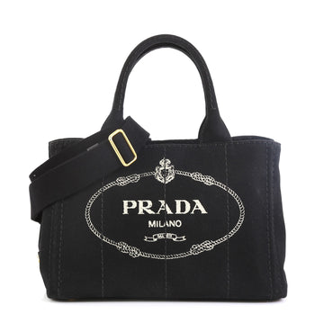 Prada Canapa Convertible Tote Canvas Mini