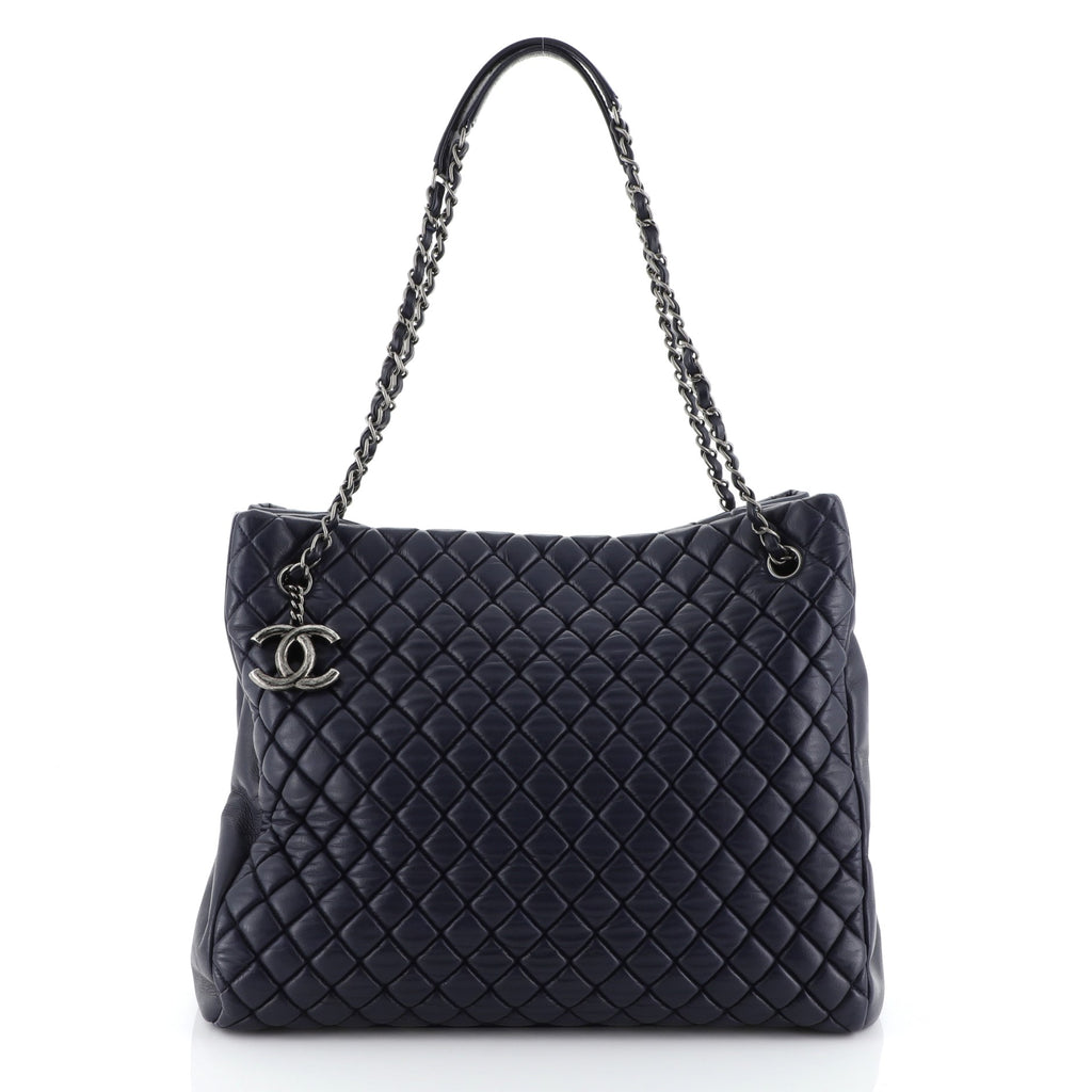 Chanel New Bubble Tote Quilted Calfskin Large 46098