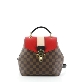 Louis Vuitton Clapton Backpack Damier and Leather 