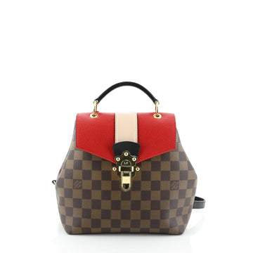 Louis Vuitton Clapton Backpack Damier and Leather 