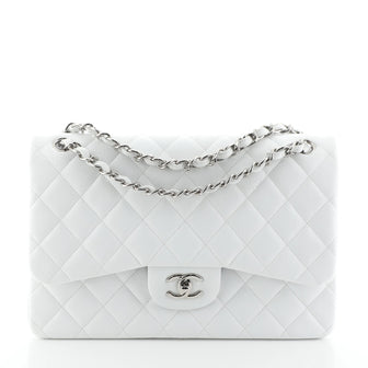 Chanel Classic Double Flap Bag Quilted Caviar Jumbo