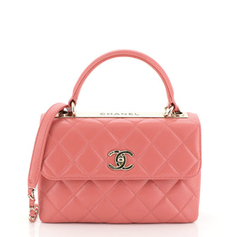 Chanel Trendy CC Top Handle Bag Quilted Lambskin Small