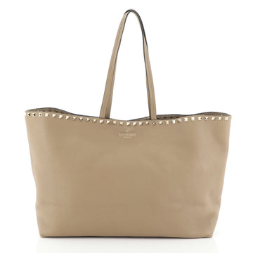 Valentino Rockstud Shopper Tote Leather Large