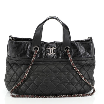 Chanel In The Mix Tote Quilted Iridescent Calfskin Large