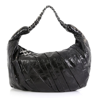 Chanel Twisted Hobo Glazed Calfskin Large