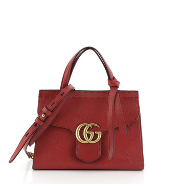 Gucci GG Marmont Top Handle Bag Leather Mini