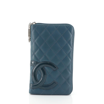 Chanel Cambon Zip Around Organizer Quilted Lambskin 
