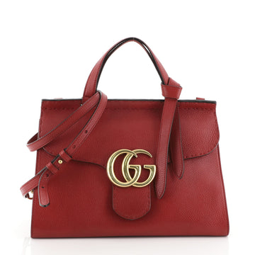 Gucci GG Marmont Top Handle Bag Leather Small