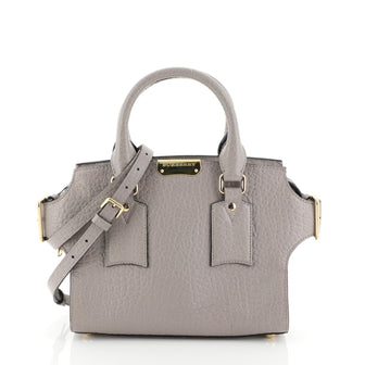 Burberry Clifton Convertible Tote Leather Small