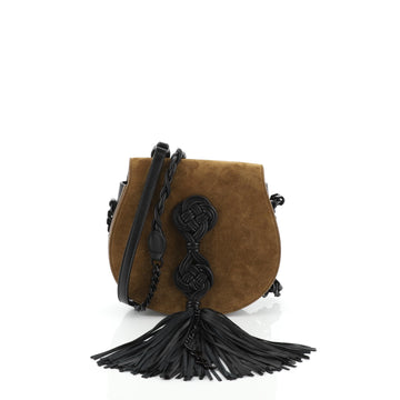 Saint Laurent Passementerie Crossbody Bag Suede Small
