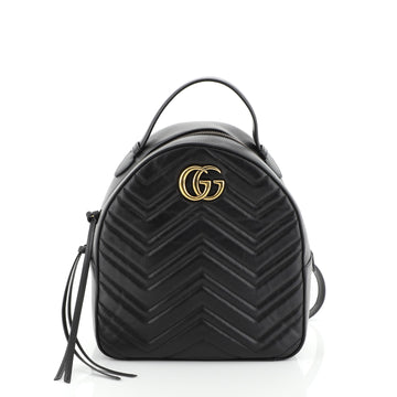 Gucci GG Marmont Backpack Matelasse Leather Small
