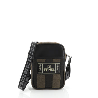 Fendi Pequin Camera Crossbody Bag Canvas Mini