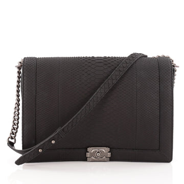 Chanel Boy Flap Bag Matte Python XL