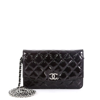 Chanel Brilliant Wallet on Chain Quilted Patent 