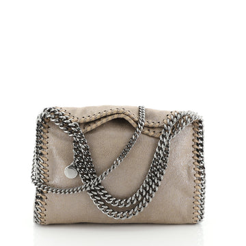 Stella McCartney Falabella Fold Over Crossbody Bag Shaggy Deer Mini