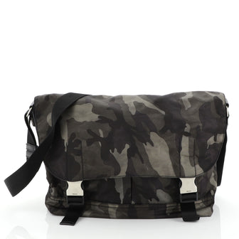 Prada Camouflage Messenger Bag Tessuto Medium