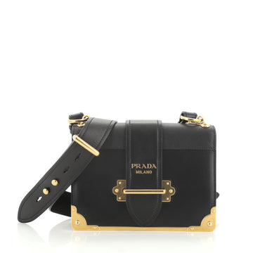 Prada Cahier Crossbody Bag City Calf and Saffiano Leather Small