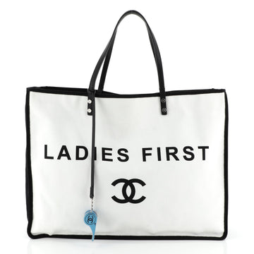 Chanel Let's Demonstrate Tote Canvas Large
