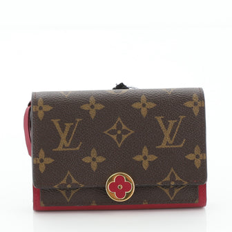 Louis Vuitton Flore Compact Wallet Monogram Canvas Brown 6697543