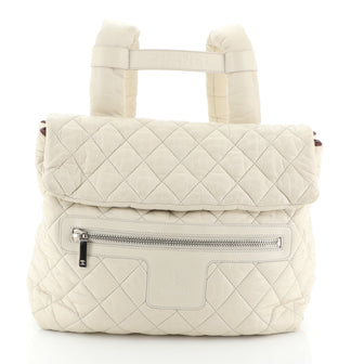 Chanel Coco Cocoon Flap Backpack Quilted Nylon 