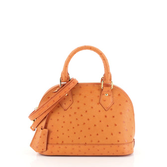 Louis Vuitton Alma Handbag Ostrich BB