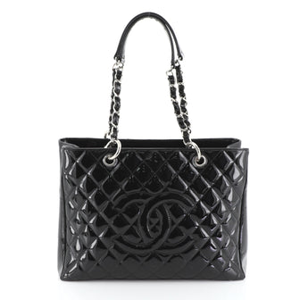 Chanel Grand Shopping Tote Quilted Patent 