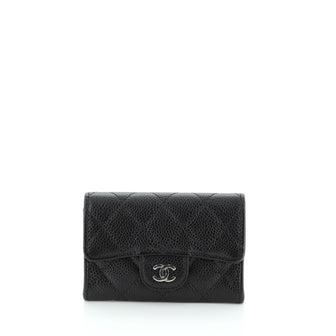 Chanel Classic Flap Card Holder Quilted Caviar 
