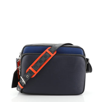 Louis Vuitton Nil Slim Messenger Bag Epi Leather with Damier Graphite PM