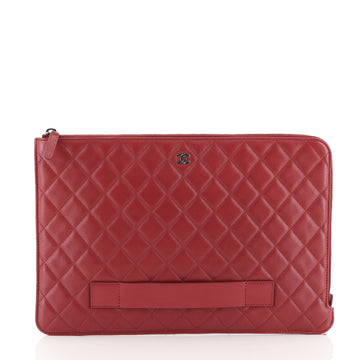 iPad Pouch Quilted Lambskin Large