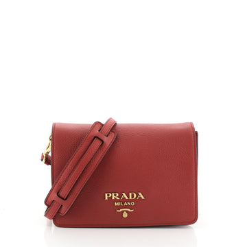 Prada Flap Crossbody Bag Vitello Daino Small