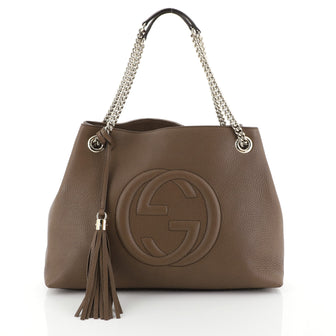 Gucci Soho Chain Strap Shoulder Bag Leather Medium