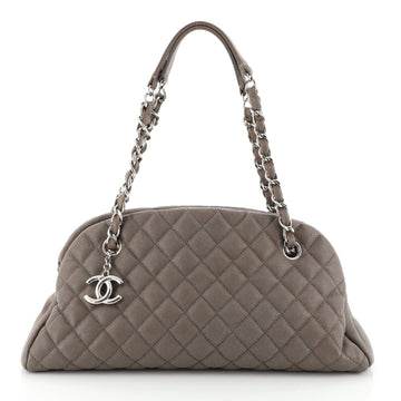 Chanel Just Mademoiselle Bag Quilted Caviar Medium