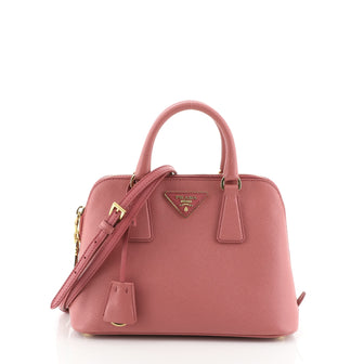Prada Promenade Bag Saffiano Leather Small Pink 463941