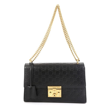 Gucci Padlock Shoulder Bag Guccissima Leather Medium