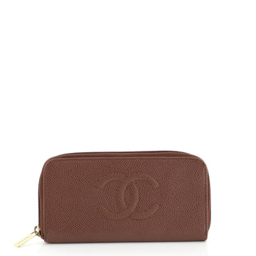 Chanel Timeless CC Zipped Wallet Caviar Long