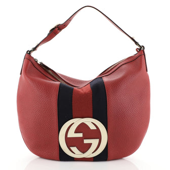 Gucci Blondie Web Hobo Leather Large