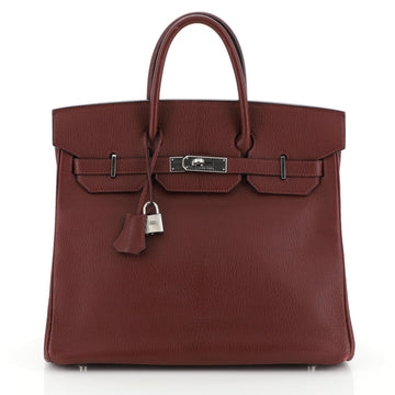 Hermes Birkin Handbag Red Chevre de Coromandel with Palladium Hardware 35