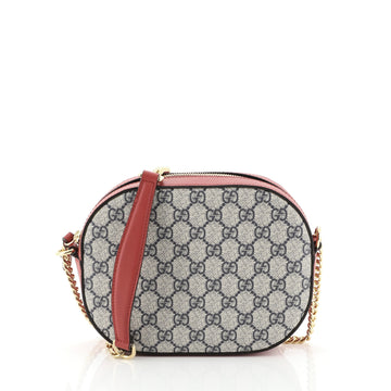 Gucci Chain Crossbody Bag GG Coated Canvas Mini